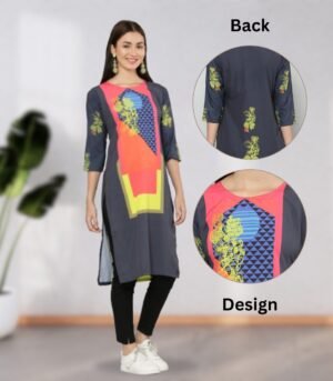 Screen Printed Cotton Kurti