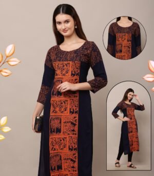 Screen Printed Branded Kurtis