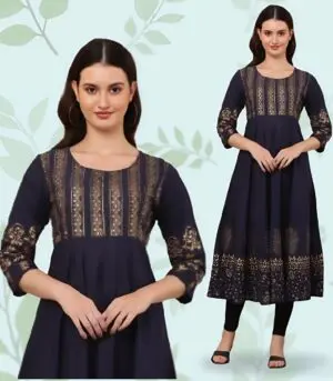 Design Block Printed Anarkali