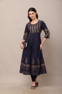 Design Block Printed Anarkali