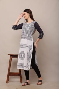 Digital Printed Cotton Kurti