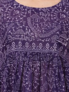 Block Printed Cotton Anarkali
