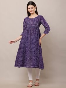 Block Printed Cotton Anarkali