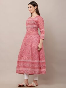 Women's Latest Block Printed Anarkali