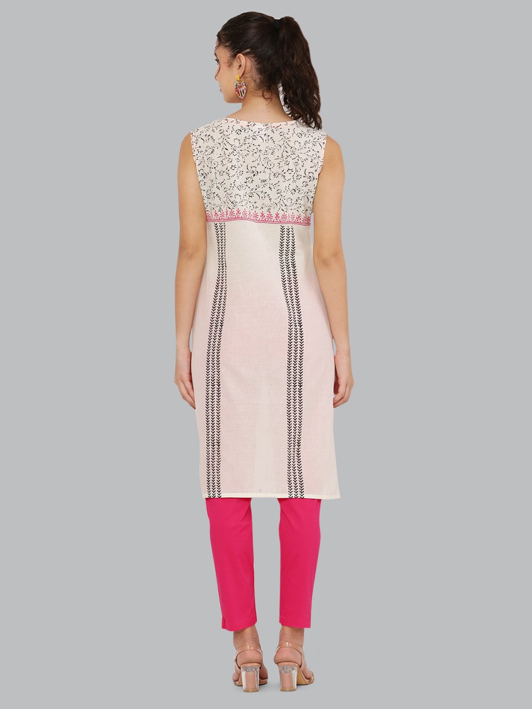 Women's Stylish Block Printed Cotton Kurti - Image 6