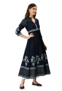 Block Printed Anarkali