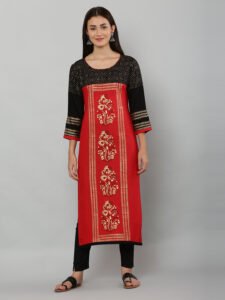 Block Printed Stylish Kurti
