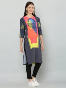 Screen Printed Cotton Kurti