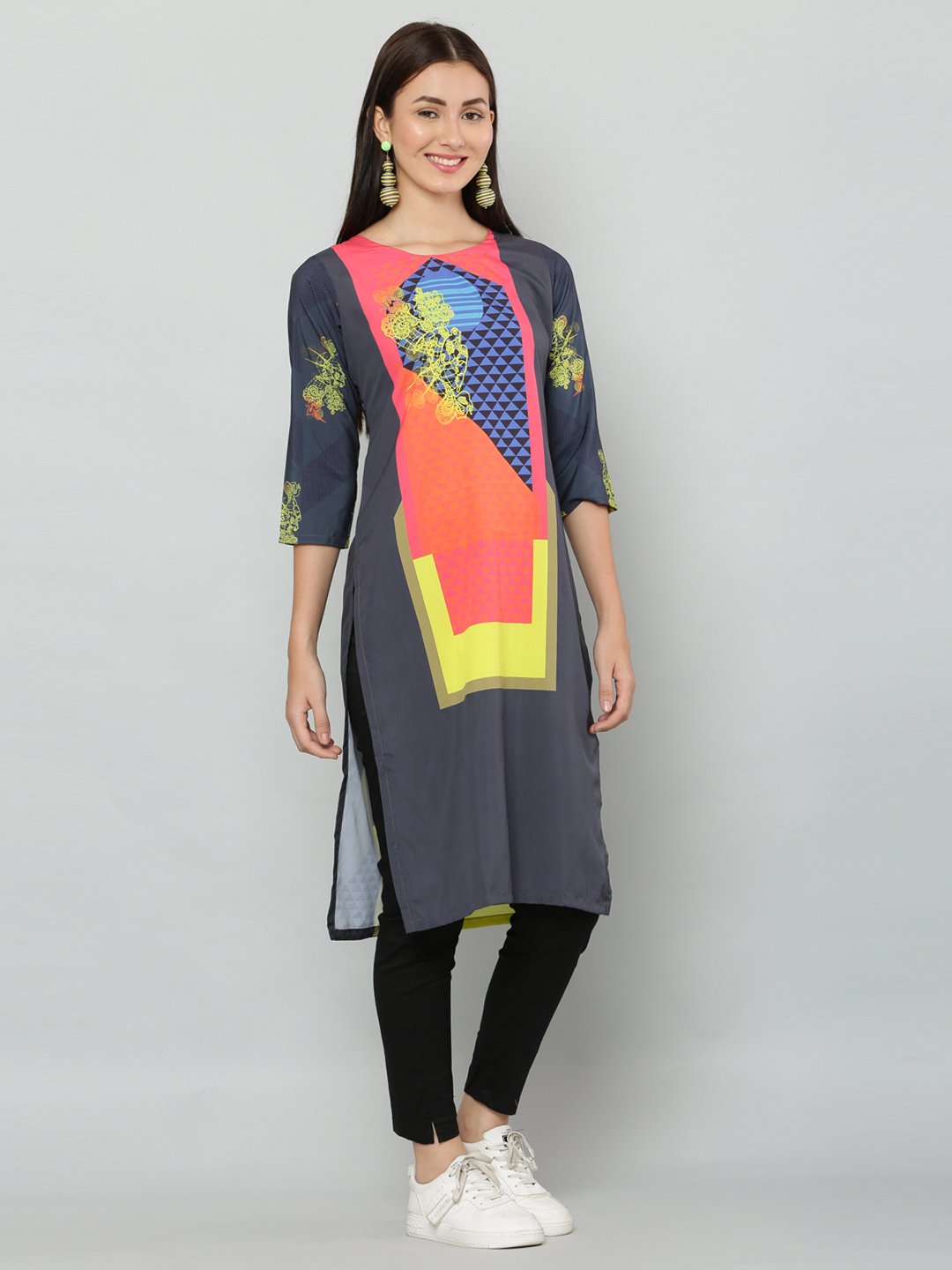 Screen Printed Cotton Kurti