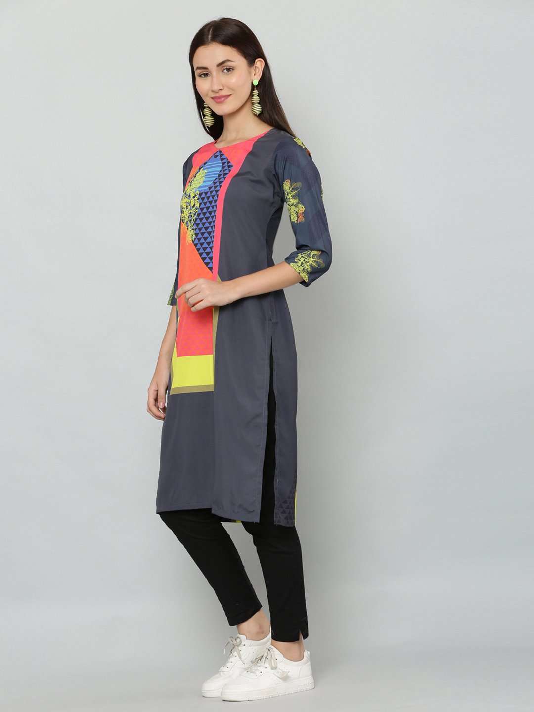 Screen Printed Cotton Kurti