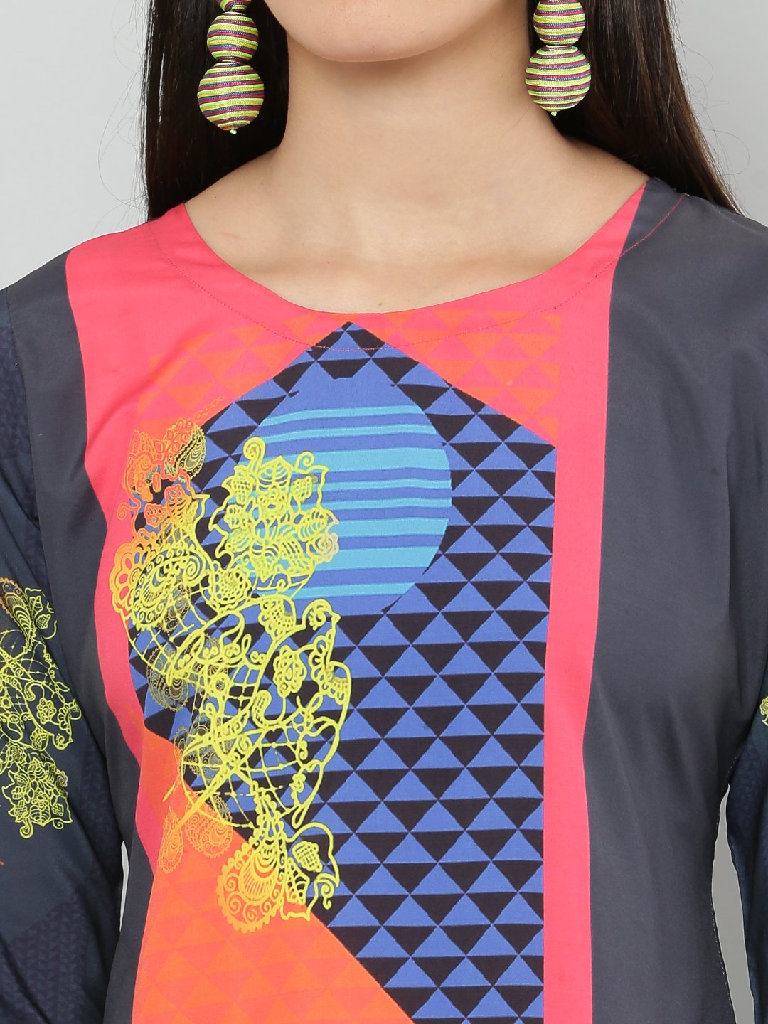 Screen Printed Cotton Kurti
