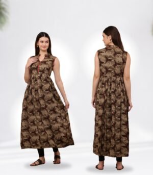 Sleeveless Anarkali for Women