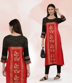 Block Printed Stylish Kurti