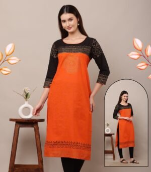 Block Printed Cotton Kurti