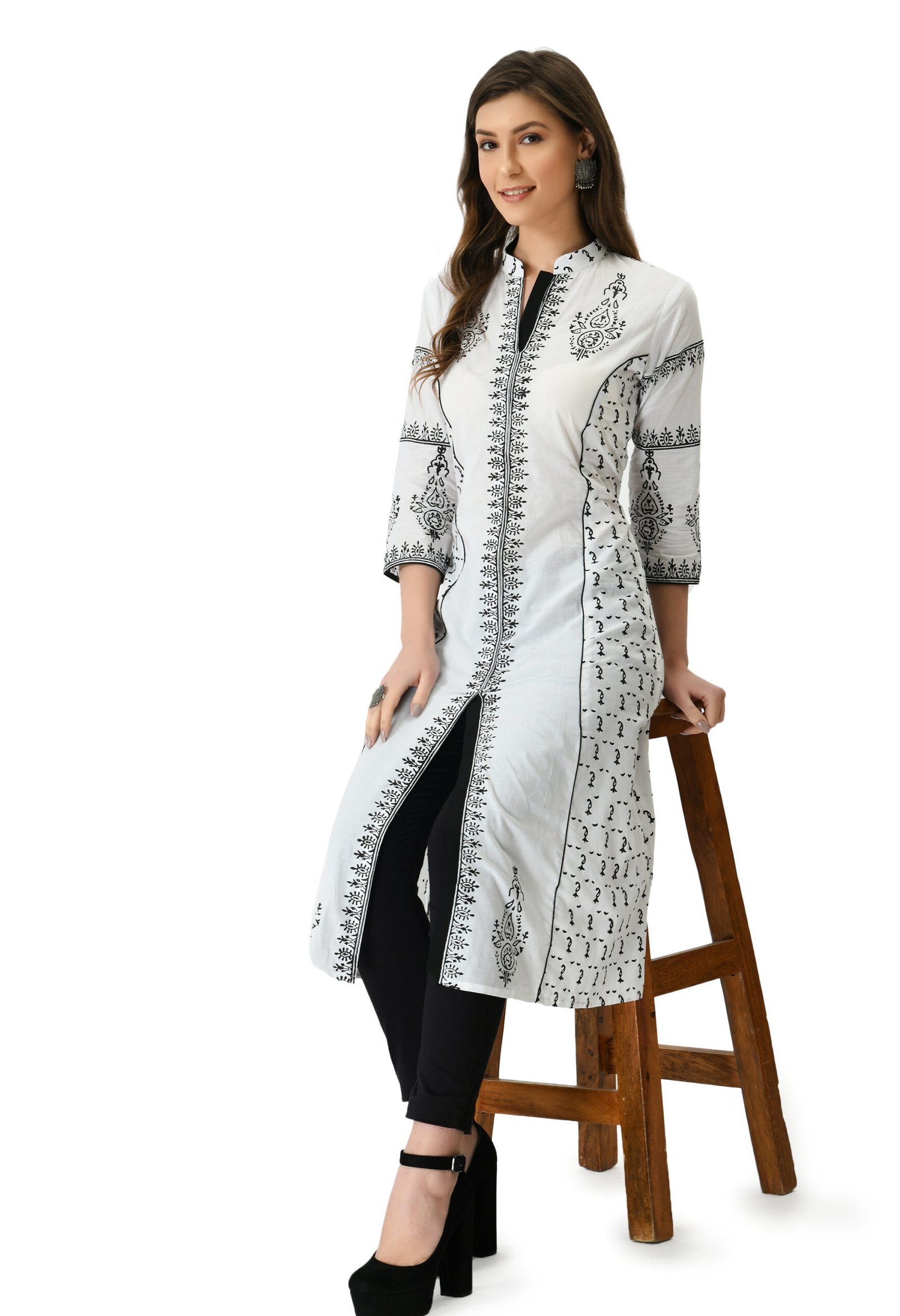 Cotton A-Line Anarkali