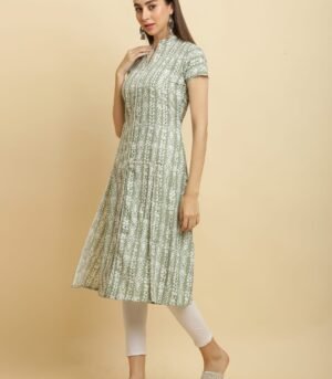 Digital Printed A Line Anarkali