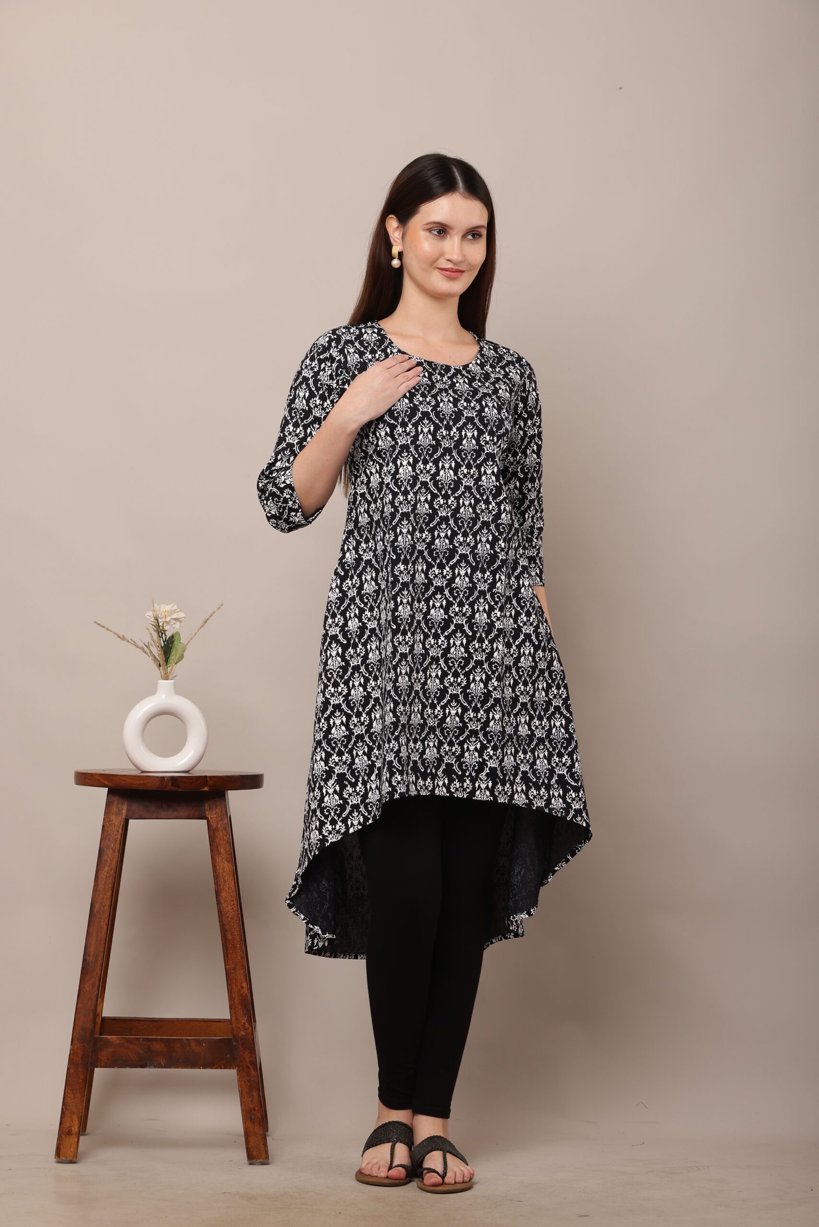 Screen Printed Black A-Line