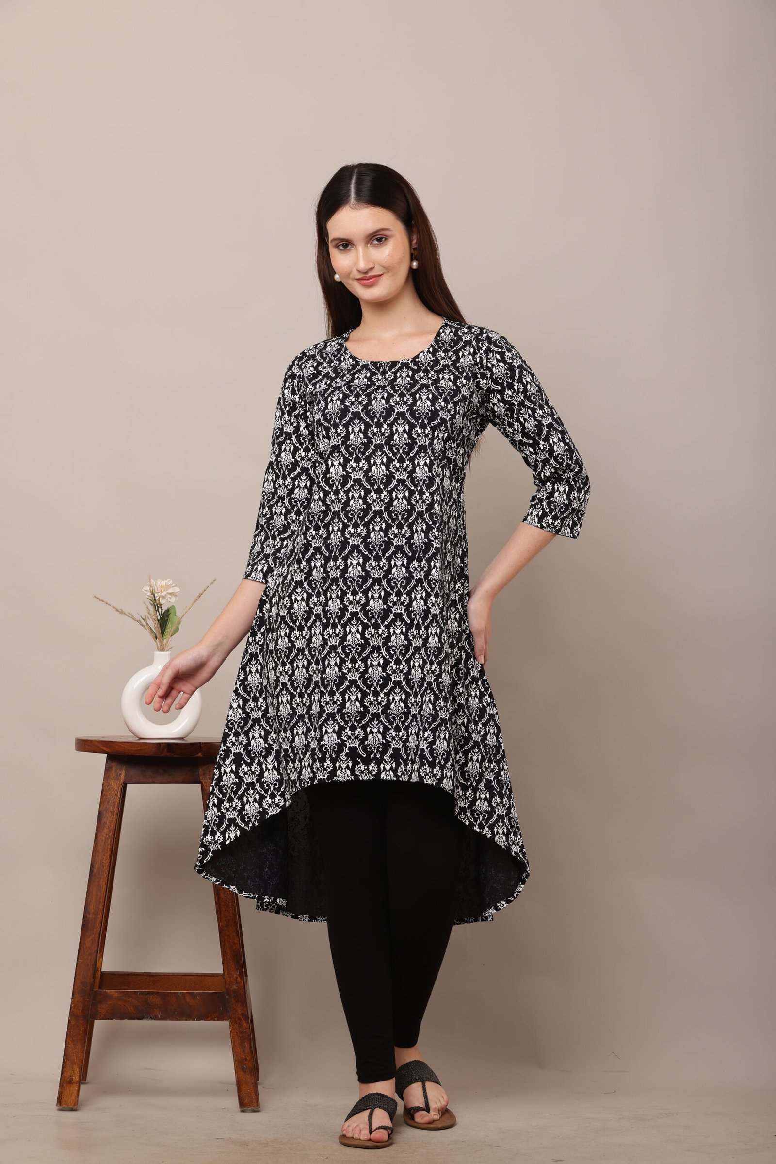 Screen Printed Black A-Line