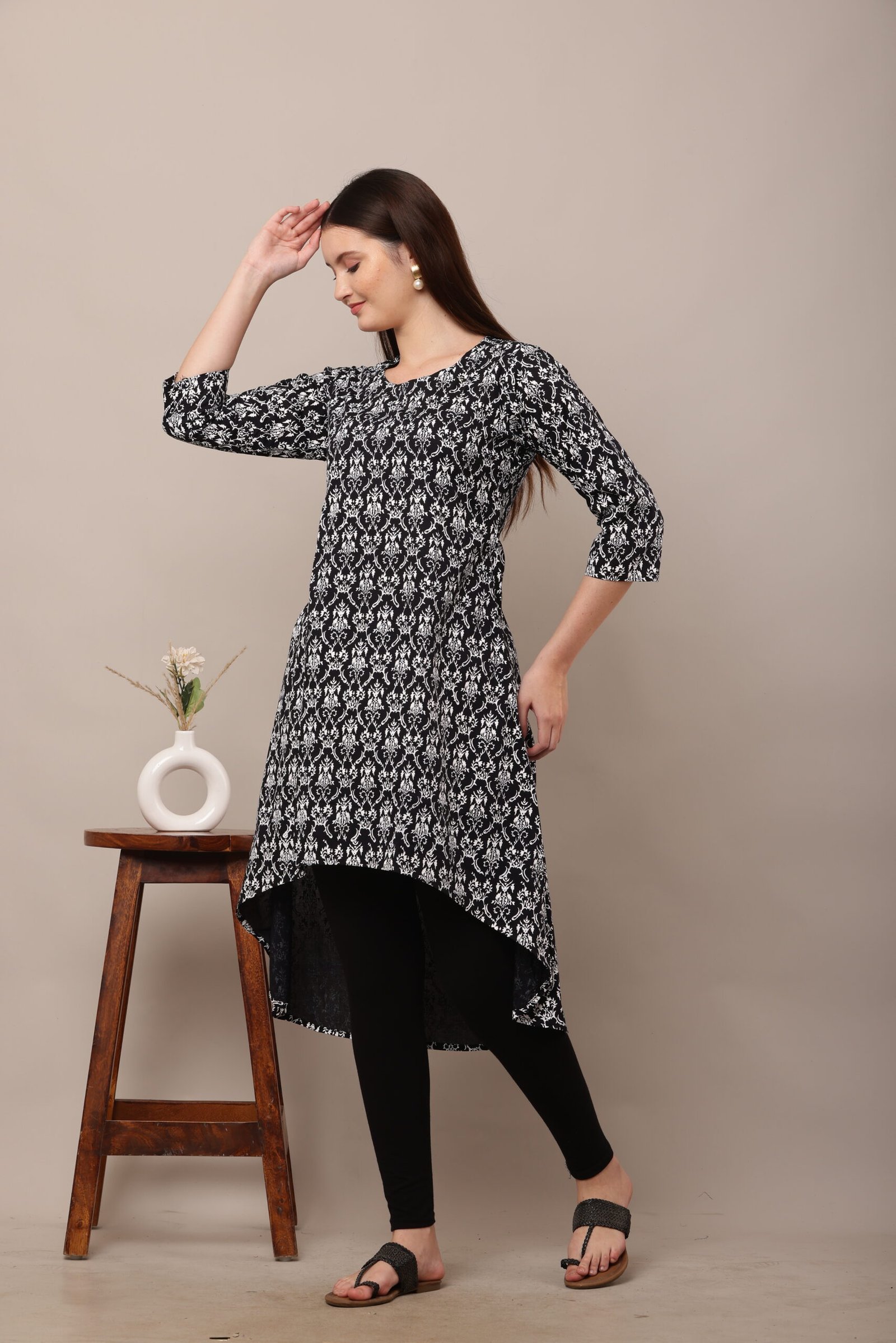 Screen Printed Black A-Line