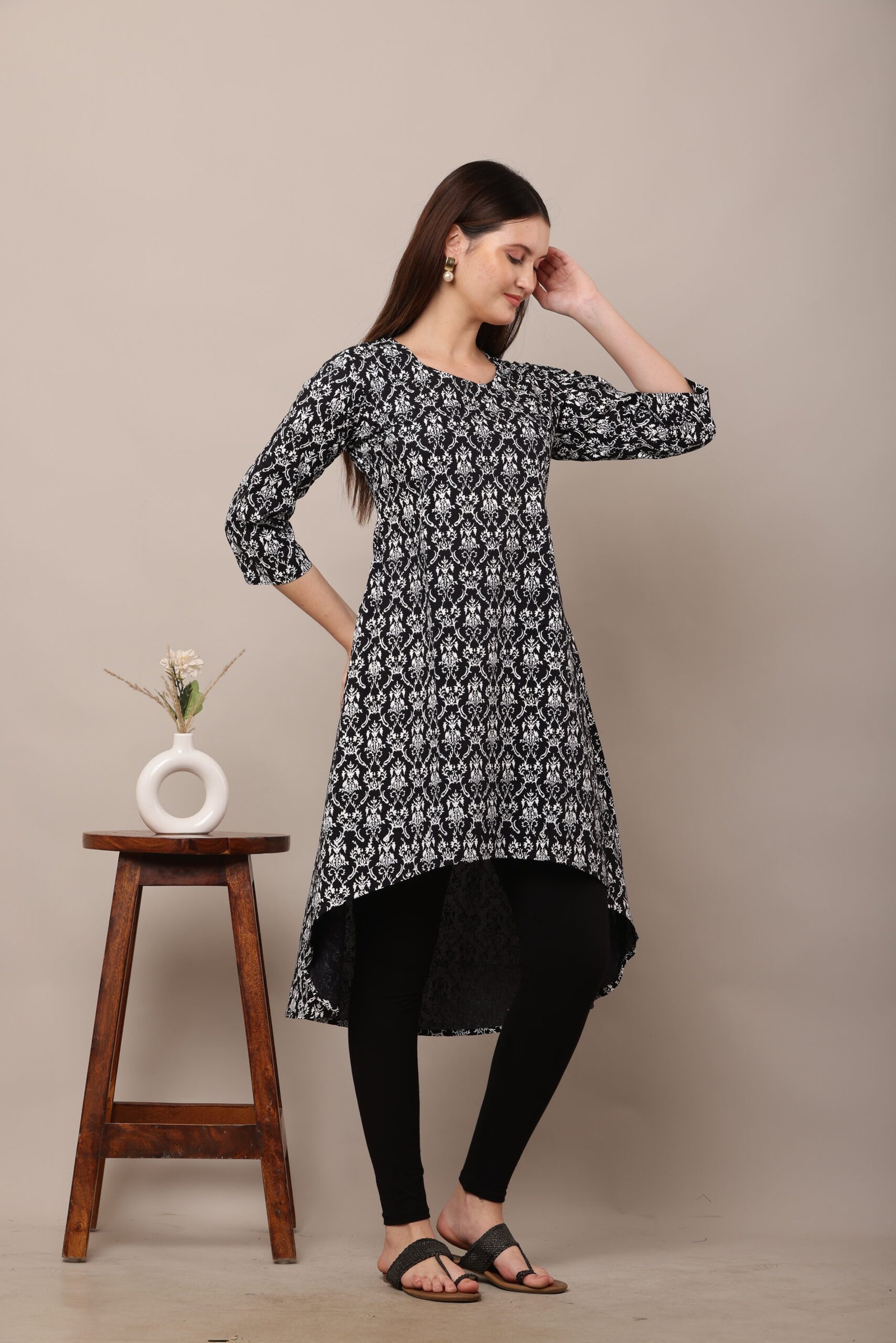 Screen Printed Black A-Line