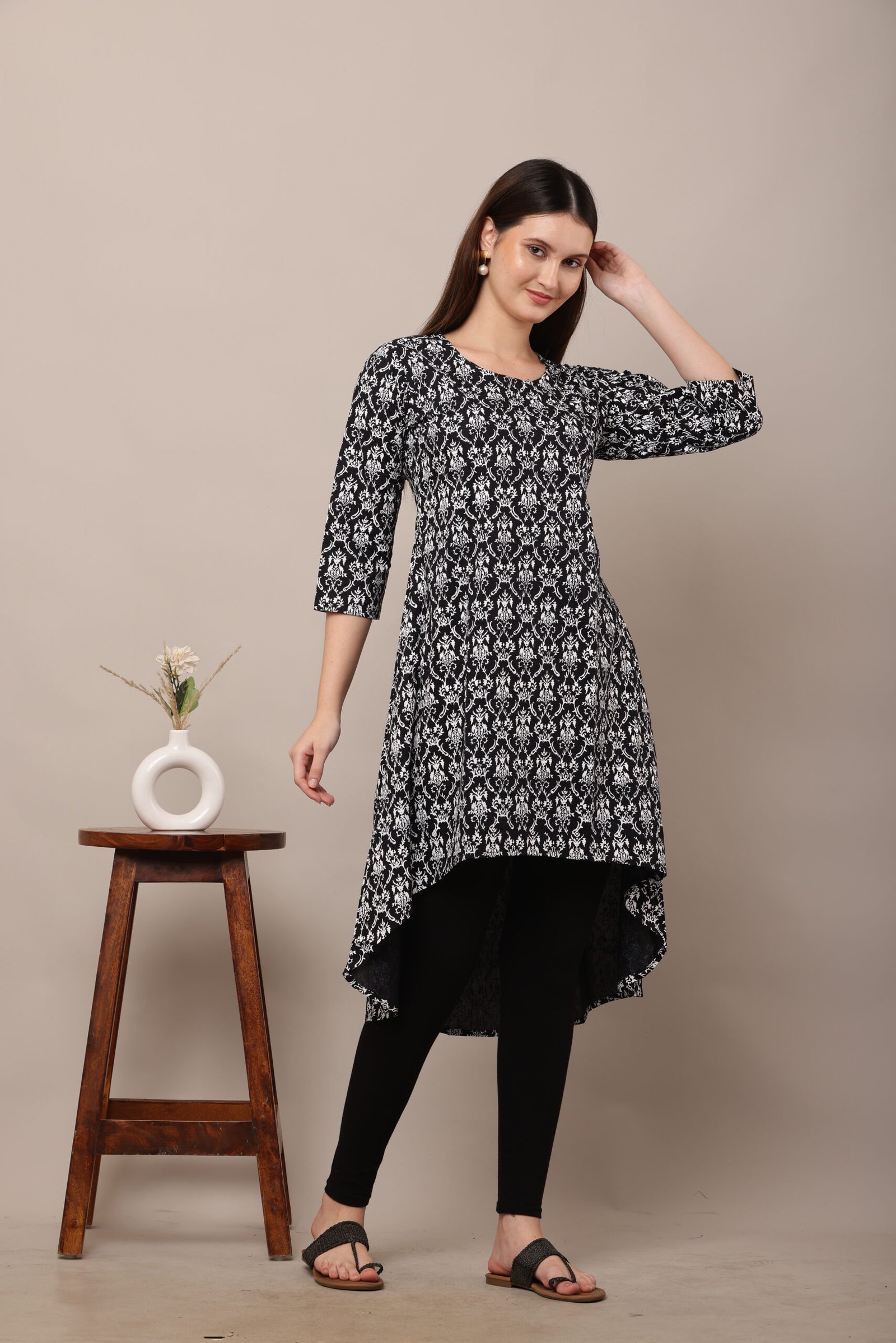 Screen Printed Black A-Line